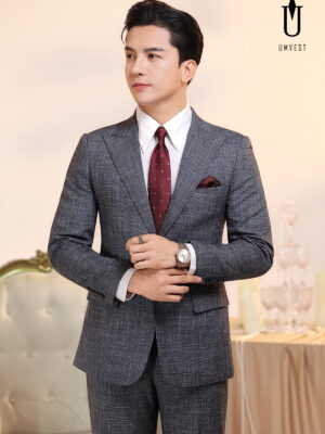 Vest Nam Xám Trắng Xước