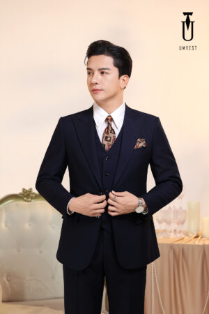 Vest Nam Xanh Đen Gile 2