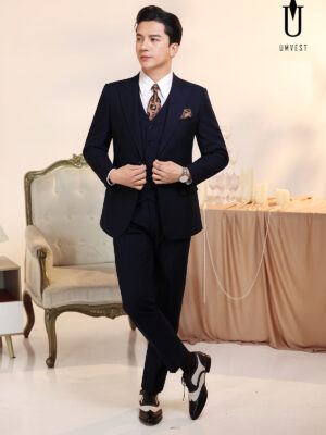 Vest Nam Xanh Đen Gile 2