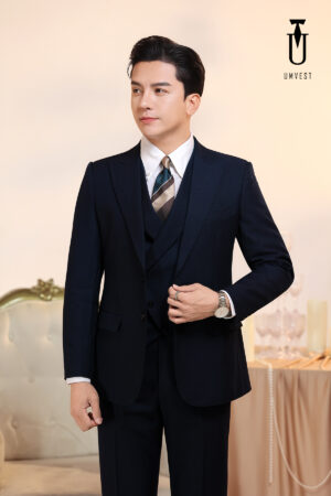 Vest Nam Xanh Đen Gile