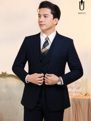 Vest Nam Xanh Đen Gile