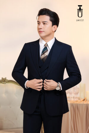Vest Nam Xanh Đen Gile