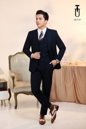 Vest Nam Xanh Đen Gile
