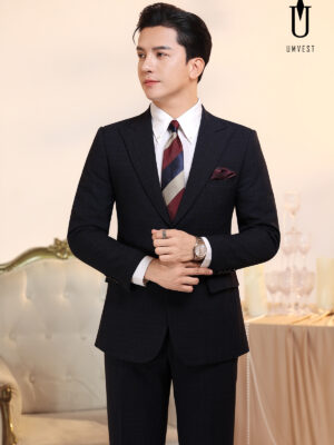 Vest Nam Xanh Đen Caro