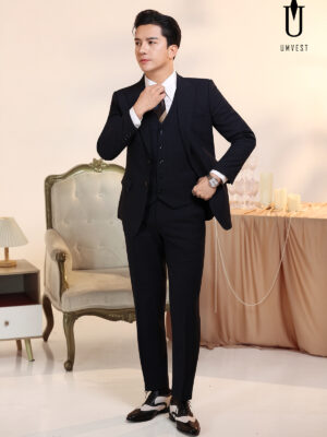 Vest Nam Xanh Đen Caro Gile