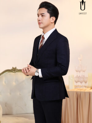 Vest Nam Xanh Đen Phẩy Gile