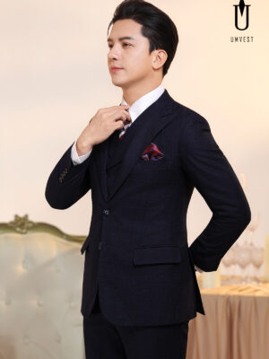 Vest Nam Xanh Đen Phẩy Gile Sam