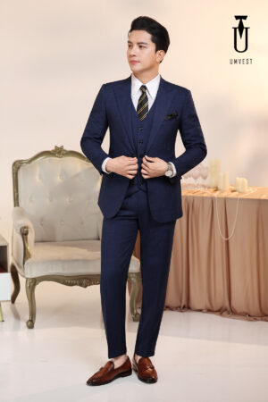 Vest Nam Xanh Dương Đậm Gile