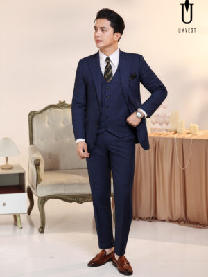 Vest Nam Xanh Dương Đậm Gile