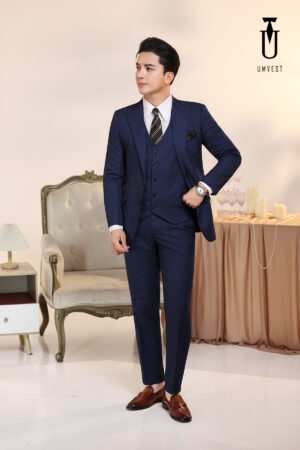 Vest Nam Xanh Dương Đậm Gile