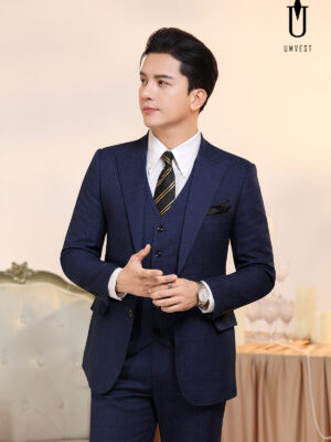 Vest Nam Xanh Dương Đậm Gile