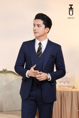Vest Nam Xanh Dương Đậm Gile
