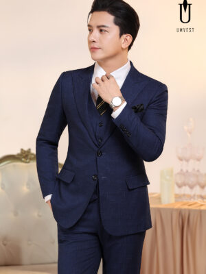 Vest Nam Xanh Dương Đậm Gile