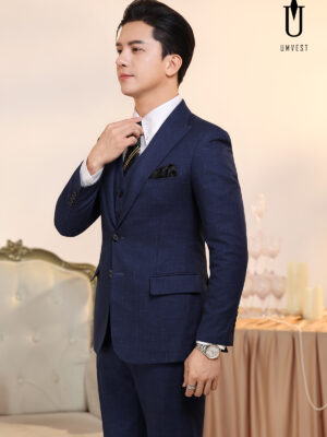 Vest Nam Xanh Dương Đậm Gile