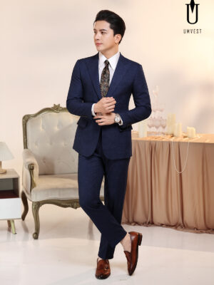 Vest Nam Xanh Dương Đậm Phẩy