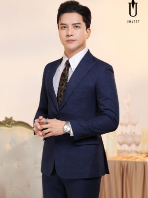 Vest Nam Xanh Dương Đậm Phẩy