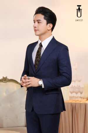 Vest Nam Xanh Dương Đậm Phẩy