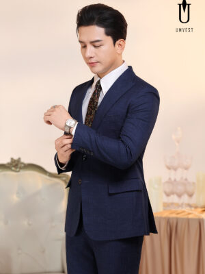 Vest Nam Xanh Dương Đậm Phẩy