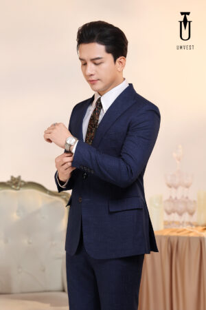 Vest Nam Xanh Dương Đậm Phẩy