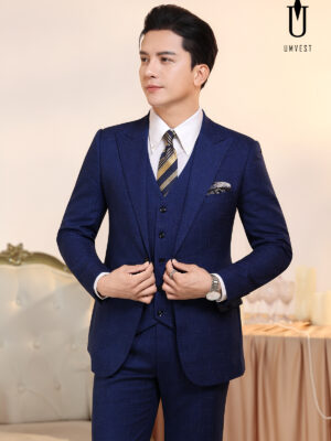 Vest Nam Xanh Dương Phẩy Gile