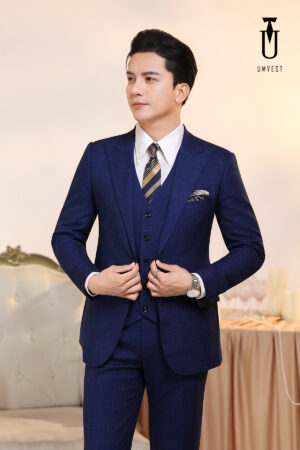 Vest Nam Xanh Dương Phẩy Gile