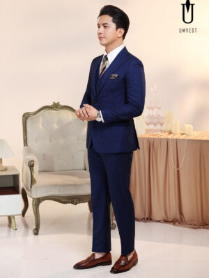 Vest Nam Xanh Dương Phẩy Gile