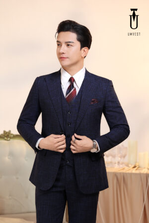 Vest Nam Xanh Dương Xước Gile