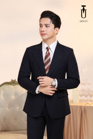 Vest Nam Xanh Navy Nhũ Ve