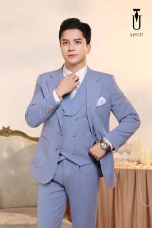 Vest Nam Xanh Nhạt Gile Sam