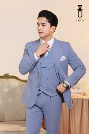 Vest Nam Xanh Nhạt Gile Sam