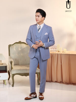 Vest Nam Xanh Nhạt Gile Sam