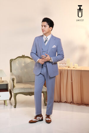 Vest Nam Xanh Nhạt Gile Sam