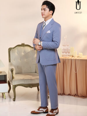 Vest Nam Xanh Nhạt Gile Sam