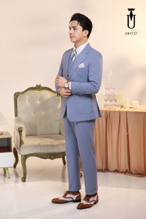 Vest Nam Xanh Nhạt Gile Sam