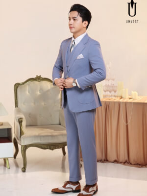 Vest Nam Xanh Nhạt Gile Sam