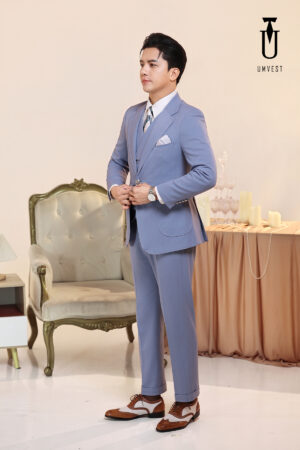 Vest Nam Xanh Nhạt Gile Sam
