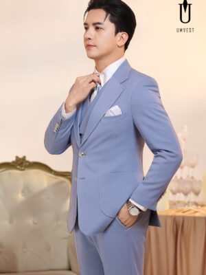 Vest Nam Xanh Nhạt Gile Sam