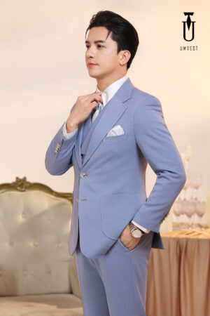 Vest Nam Xanh Nhạt Gile Sam