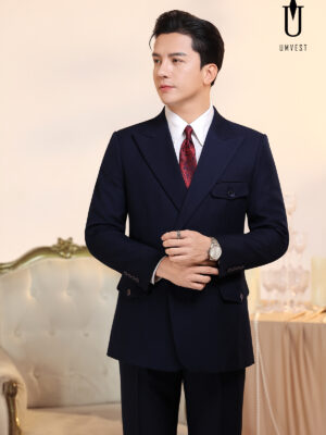 Vest Xanh Navy 6 Cúc