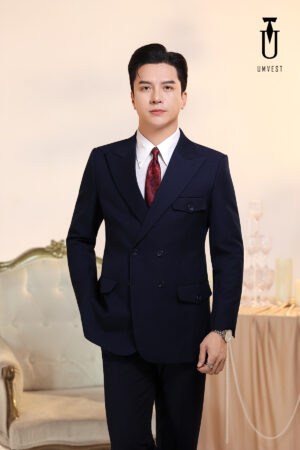 Vest Xanh Navy 6 Cúc