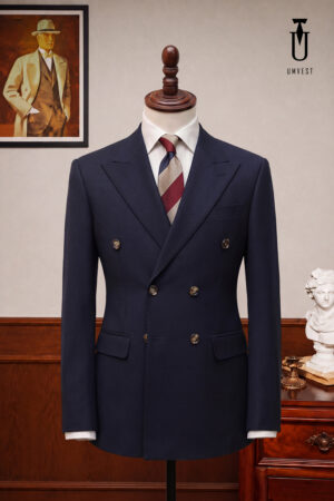 Vest Nam Xanh Navy 6 Cúc 02