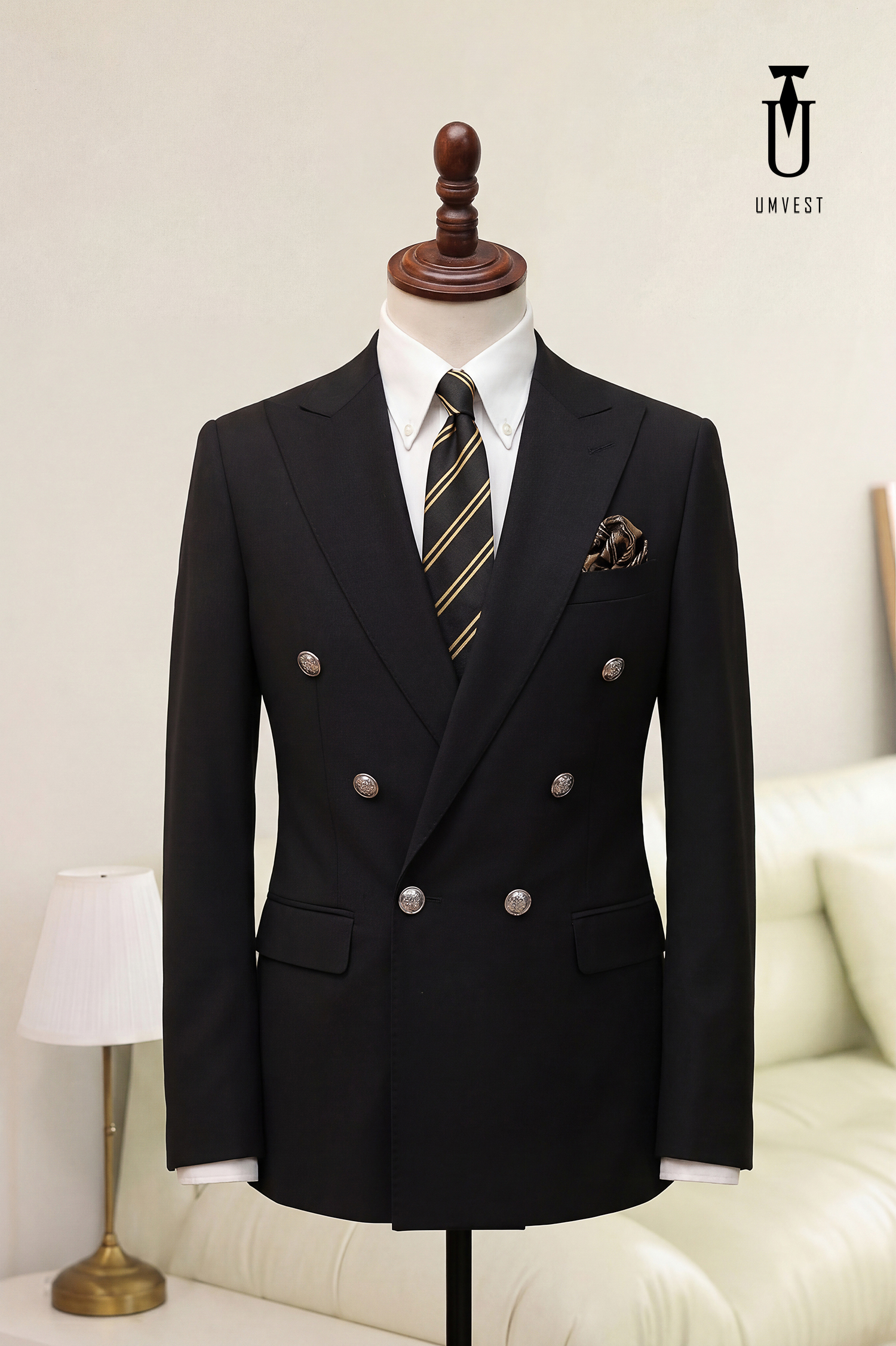 BỘ VEST NAM ĐEN XƯƠNG CÁ 6 CÚC (1)