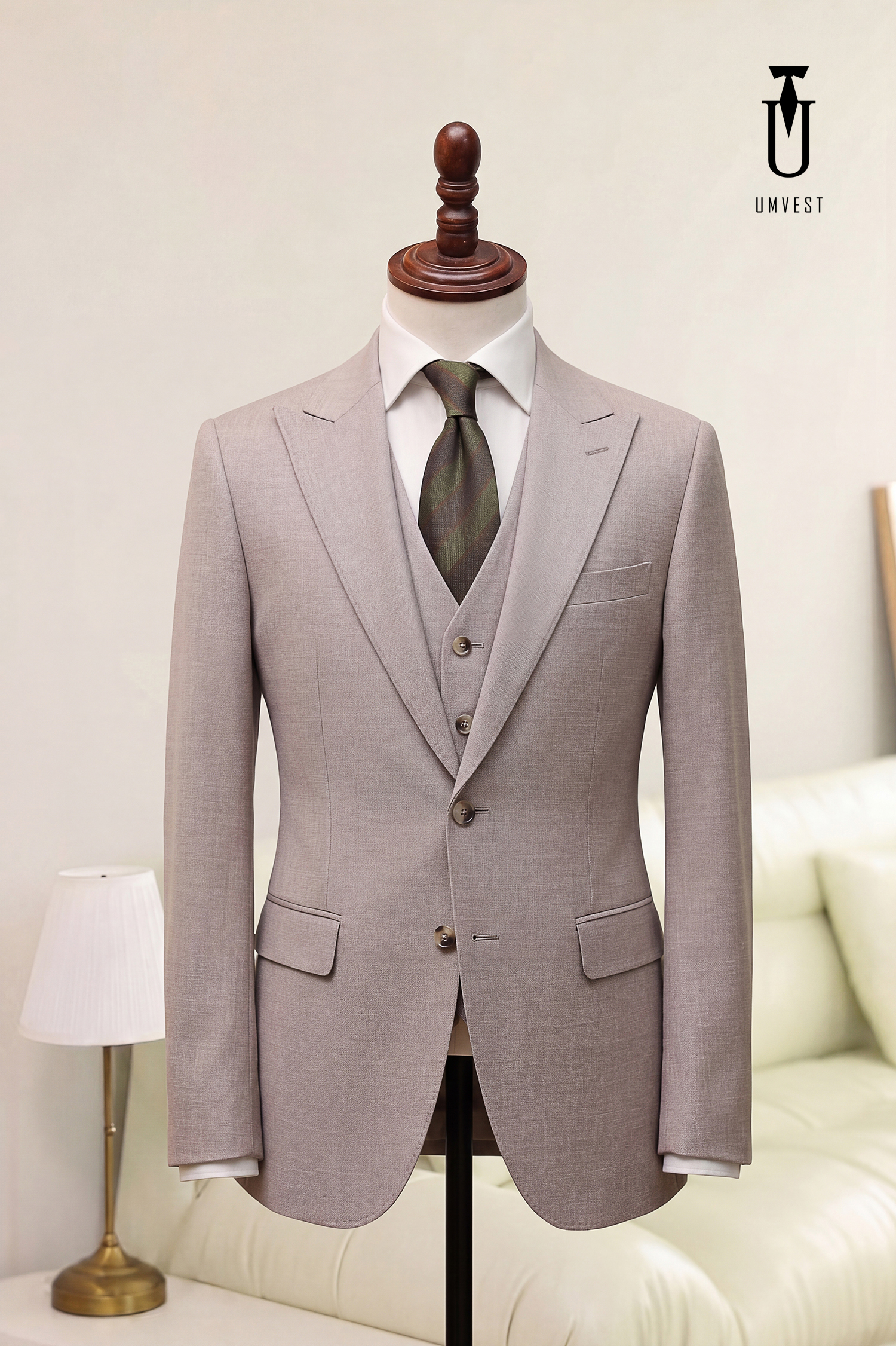 BỘ VEST NAM MÀU HỒNG XƯỚC GHILE (1)