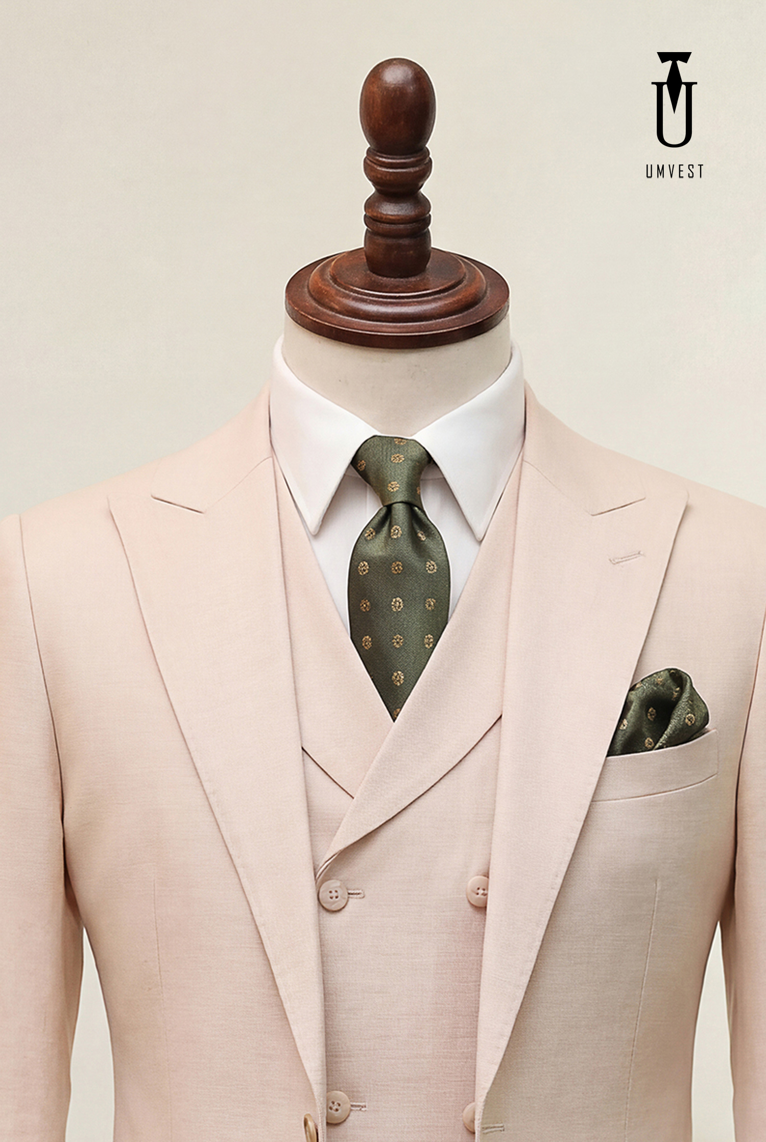 BỘ VEST NAM MÀU KEM XƯỚC GHILE SAM (2)