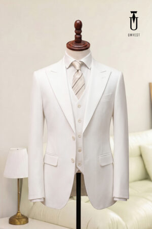 Vest Nam Trắng Gile