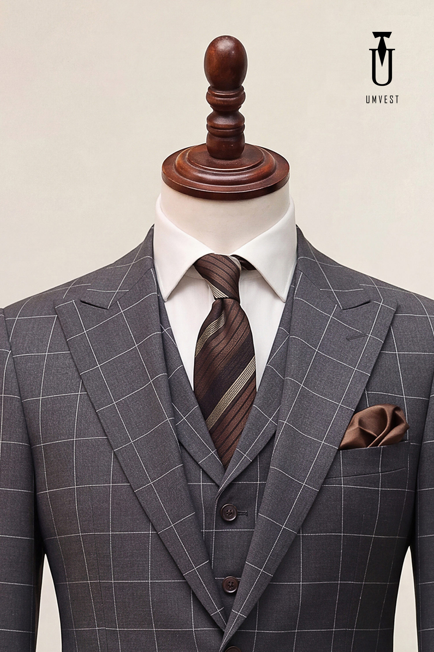 BỘ VEST NAM MÀU XÁM 191 GHILE TK (2)
