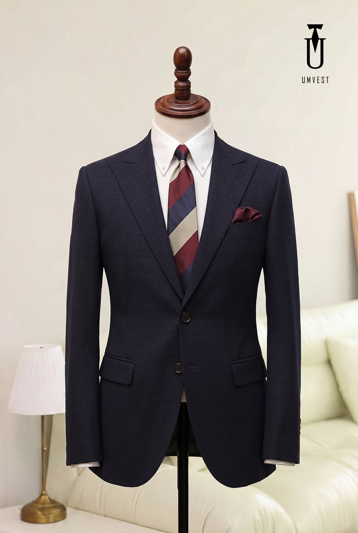BỘ VEST NAM MÀU XANH ĐEN 509 (1)