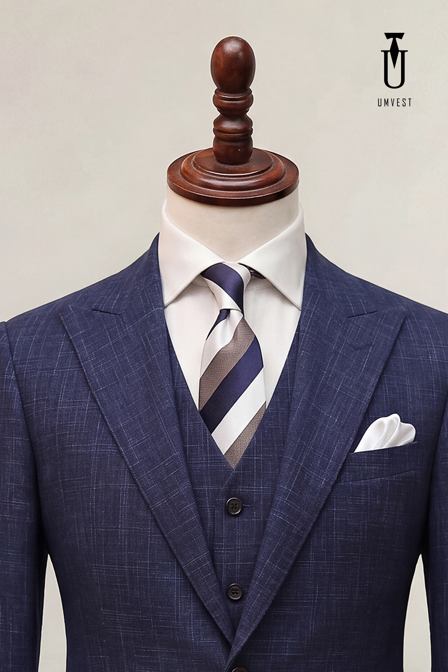 BỘ VEST NAM MÀU XANH DƯƠNG XƯỚC GHILE (2)