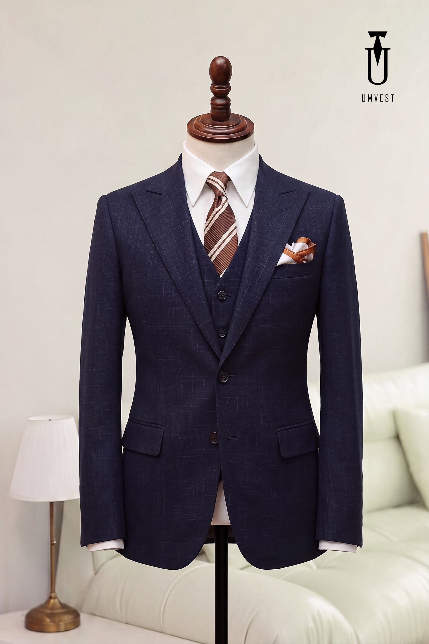 BỘ VEST NAM MÀU XANH PHẨY 93 GHILE THƯỜNG (1)