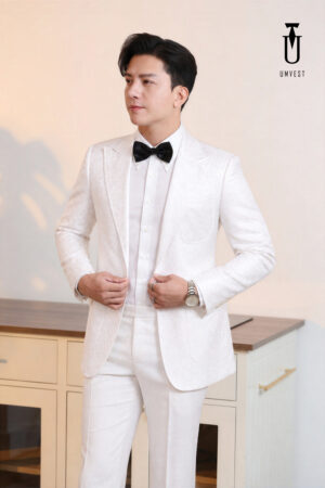 Vest Nam Trắng Gấm